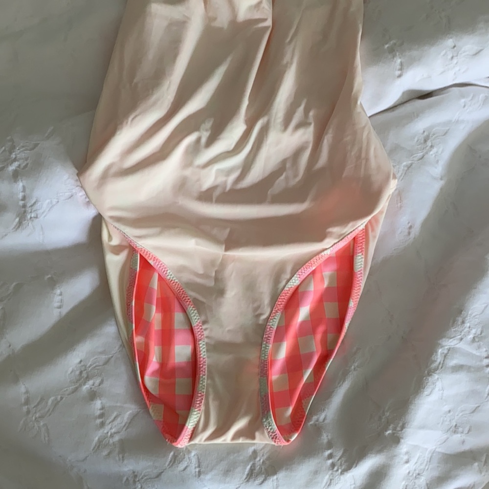 Solid & Striped Pink Gingham One Piece - image 5